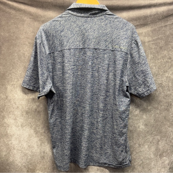 Under Armour Polo Blue Heathered Color Size Large - Picture 2 of 5
